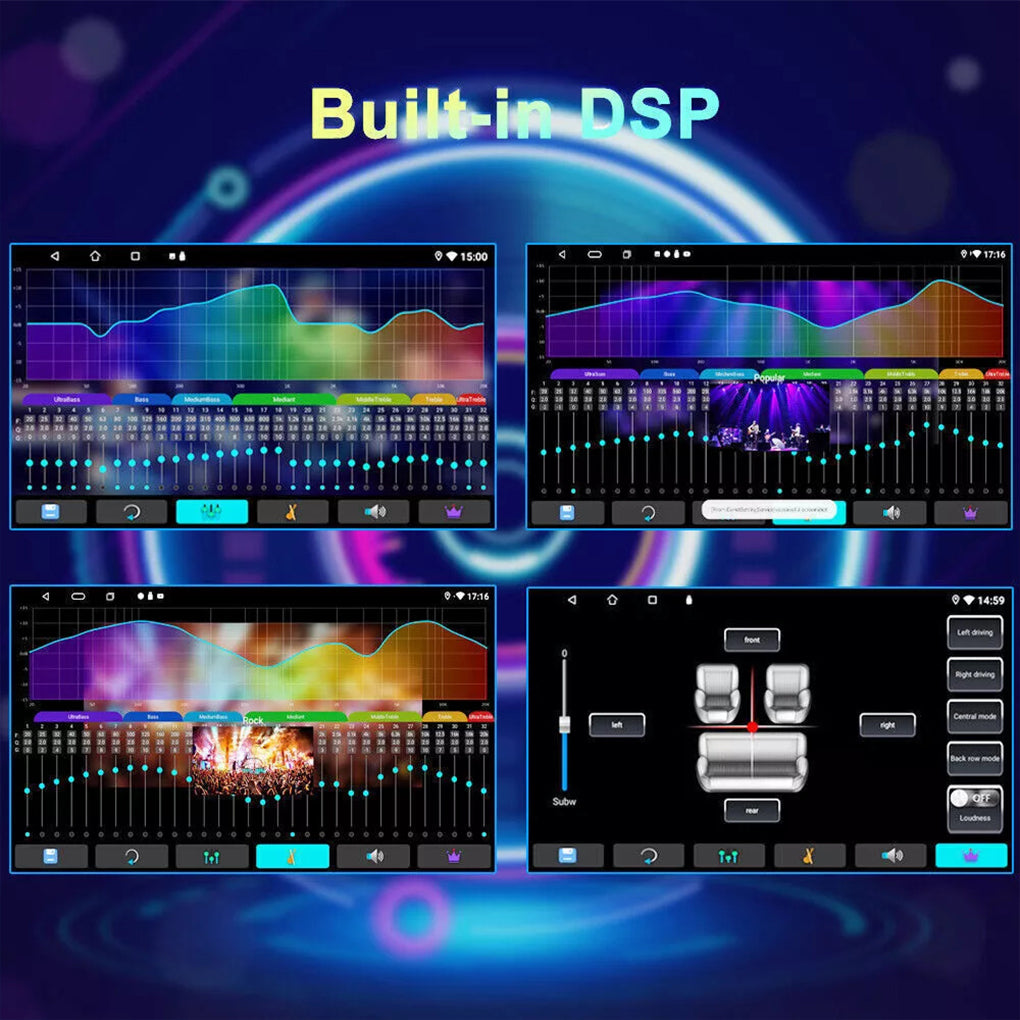 10.1" Apple Carplay Android 14 for Jeep Wrangler 2007-2017 JK Radio GPS Navigation FM