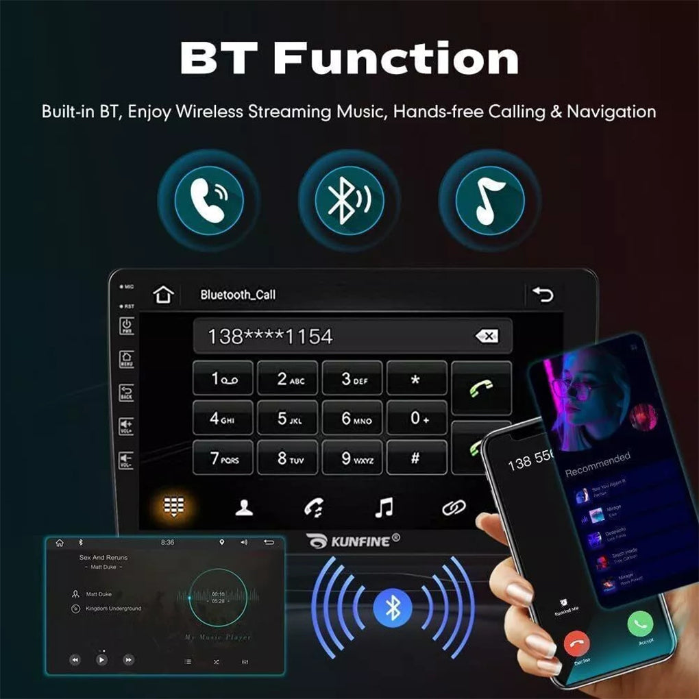 10.1" Apple Carplay Android 14 for Jeep Wrangler 2007-2017 JK Radio GPS Navigation FM