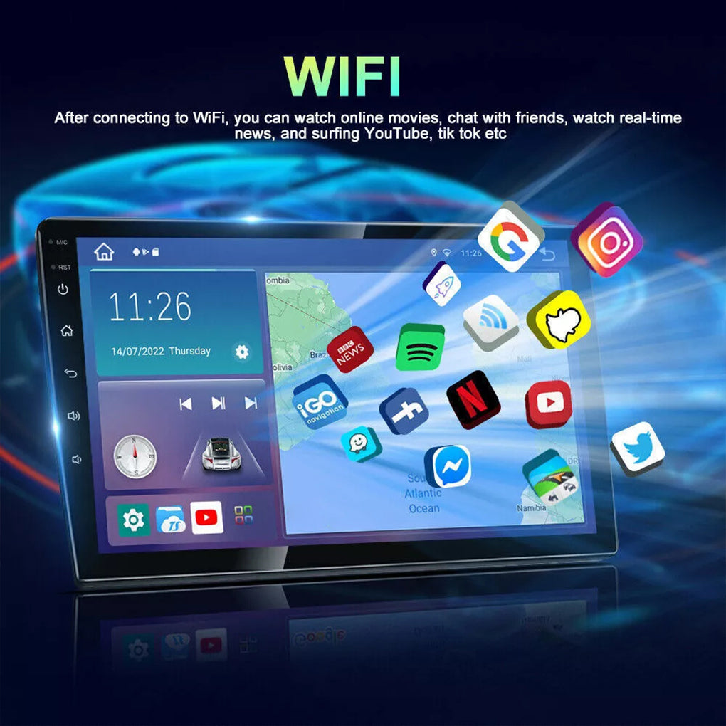 10.1" Apple Carplay Android 14 for Jeep Wrangler 2007-2017 JK Radio GPS Navigation FM