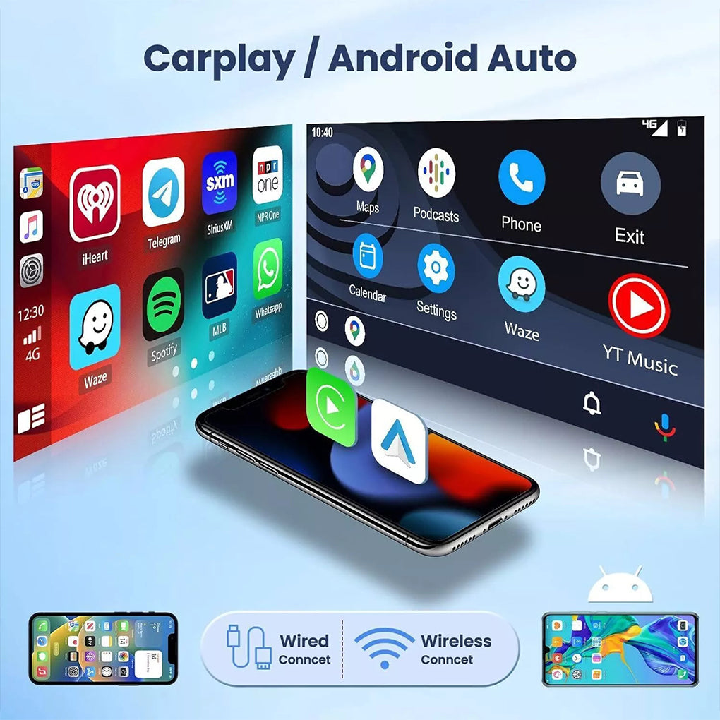 10.1" Apple Carplay Android 14 for Jeep Wrangler 2007-2017 JK Radio GPS Navigation FM