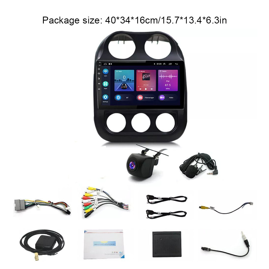 Android 14 Apple Carplay Car Stereo Radio GPS for Jeep Patriot Compass 2009-2016