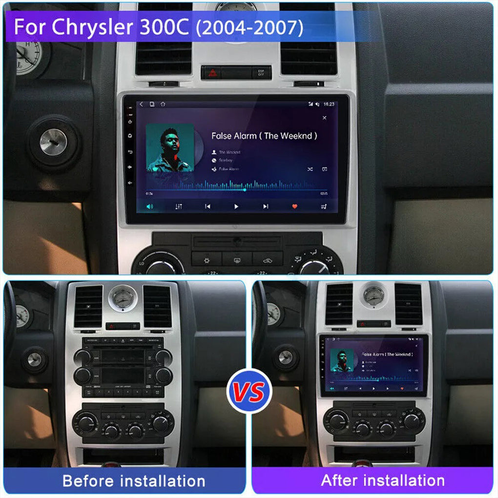 Applicable to Jeep Chrysler Chrysler 300C 04-11 Car Multimedia Carplay Android 14 Bluetooth Car Radio