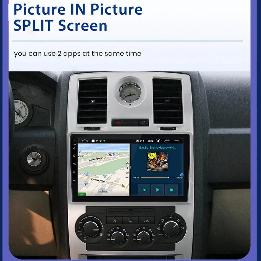 Applicable to Jeep Chrysler Chrysler 300C 04-11 Car Multimedia Carplay Android 14 Bluetooth Car Radio