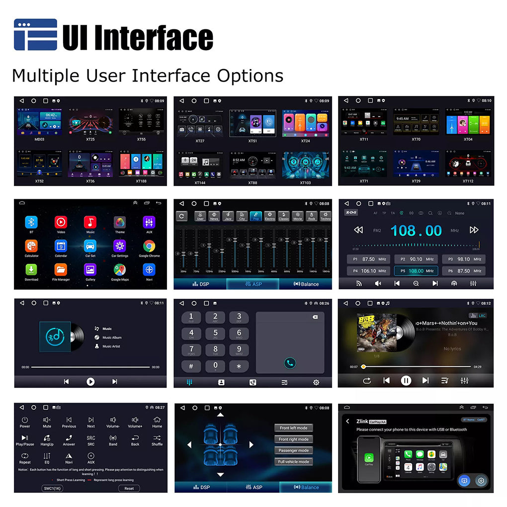 For BMW E46 1998-2006 9" Android 14 Car Stereo GPS Navigation Wifi BT RDS Radio