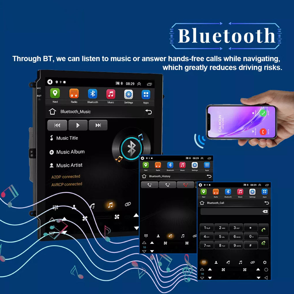 Suitable for classic Cruze vertical screen navigator 9.7 inch cruze Android 14 smart car display all-in-one car radio