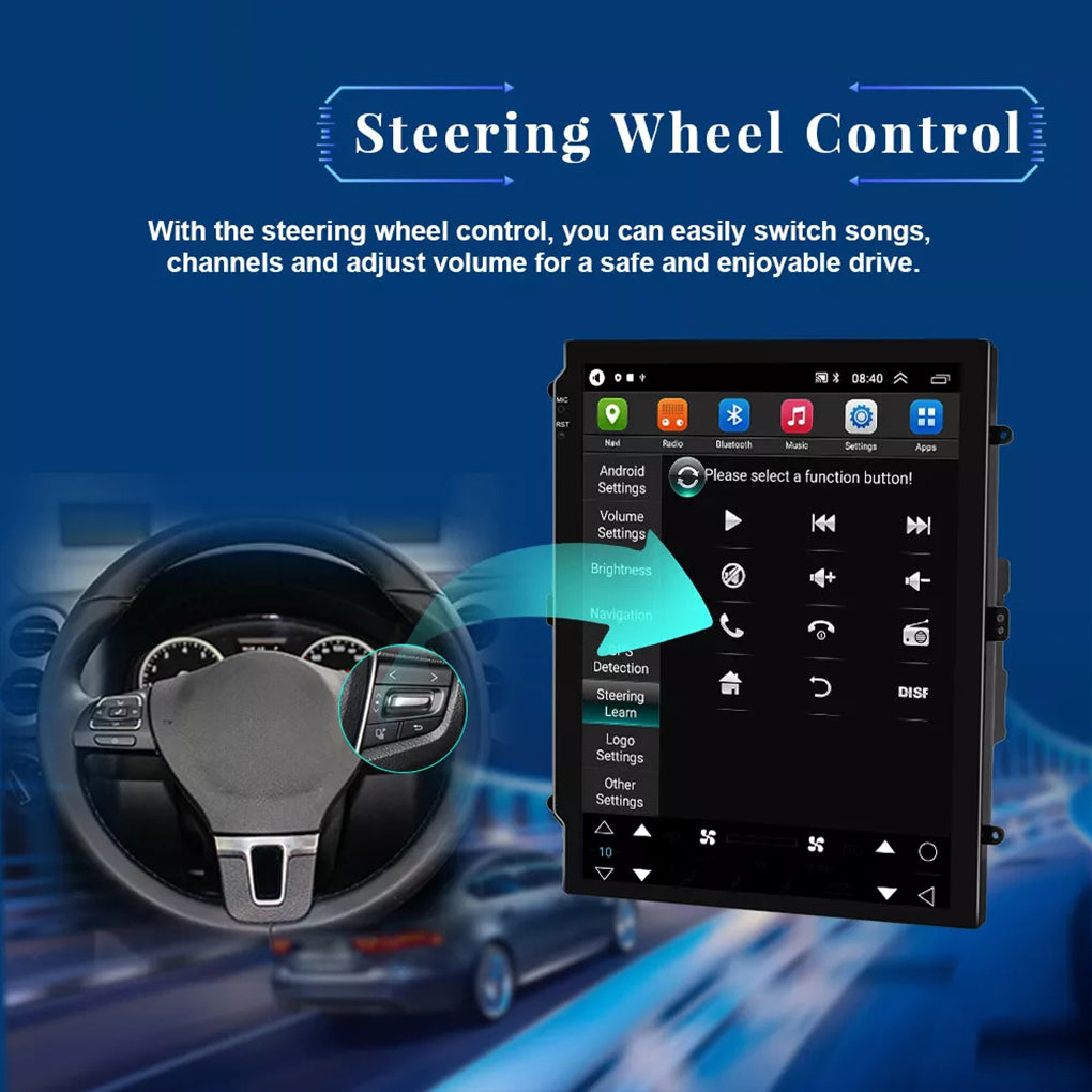 Suitable for classic Cruze vertical screen navigator 9.7 inch cruze Android 14 smart car display all-in-one car radio