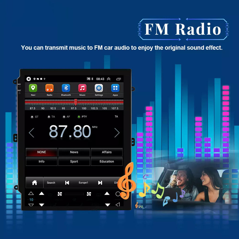 Suitable for classic Cruze vertical screen navigator 9.7 inch cruze Android 14 smart car display all-in-one car radio