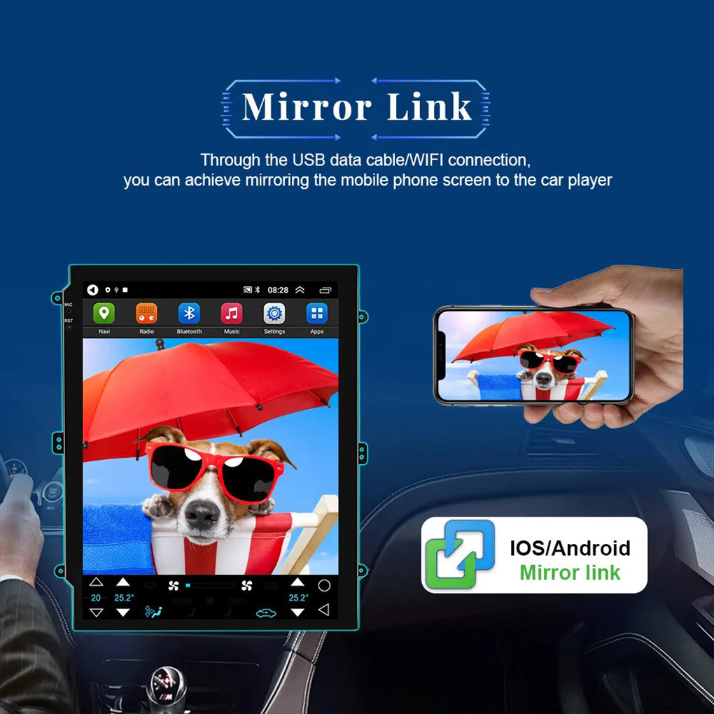 Suitable for classic Cruze vertical screen navigator 9.7 inch cruze Android 14 smart car display all-in-one car radio