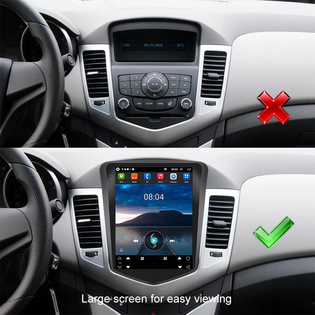 Suitable for classic Cruze vertical screen navigator 9.7 inch cruze Android 14 smart car display all-in-one car radio