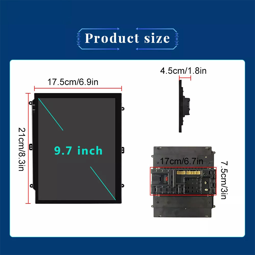 Suitable for classic Cruze vertical screen navigator 9.7 inch cruze Android 14 smart car display all-in-one car radio