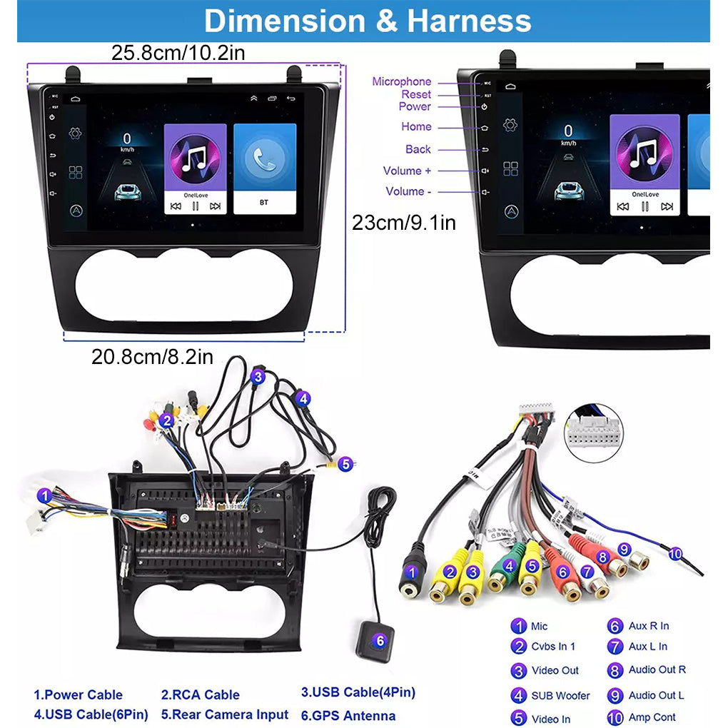 Car Stereo GPS Radio for Nissan Altima Teana 2008-2012 Apple Carplay Android 14