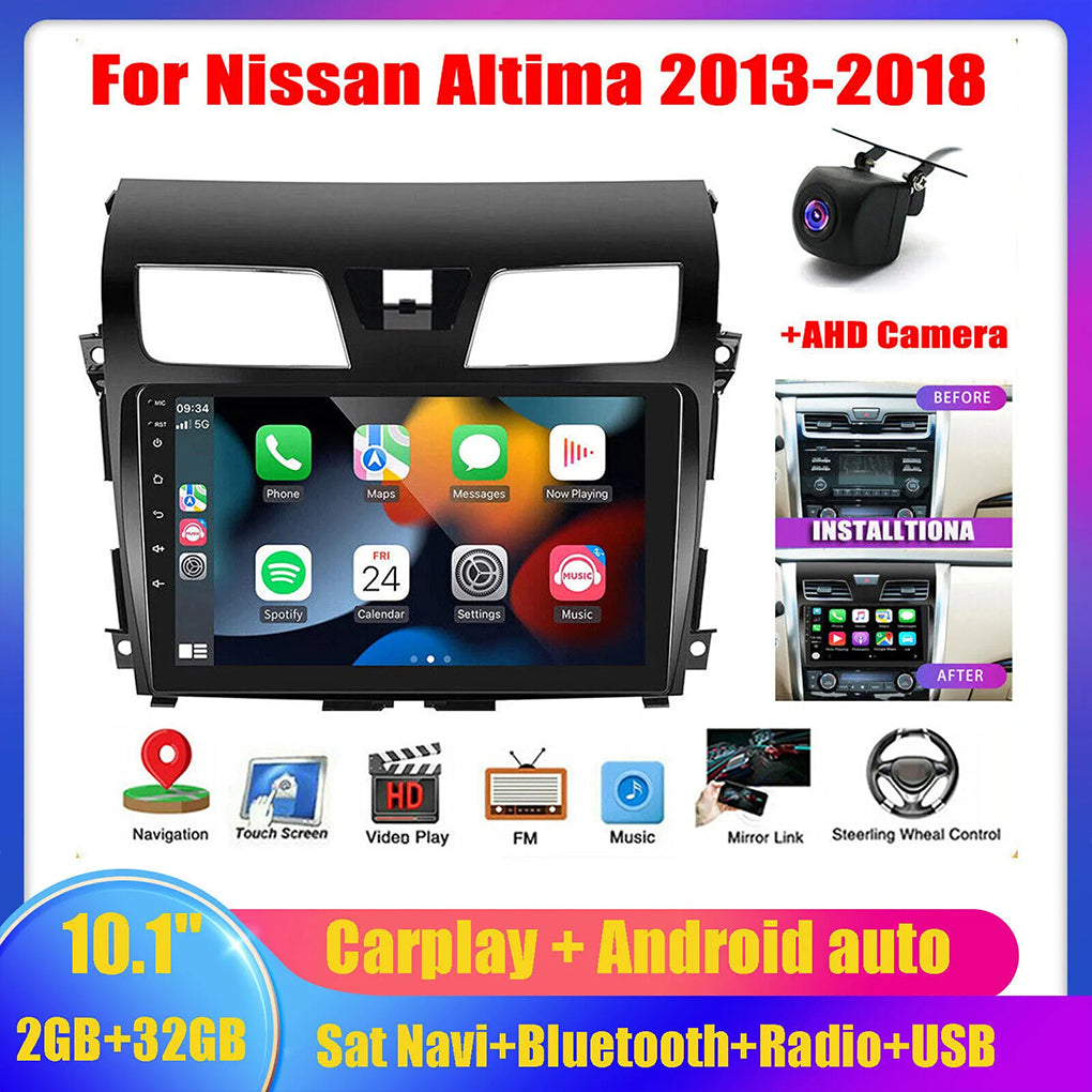 10.1" Car Stereo Radio for Nissan Altima 2013-2018 Apple Carplay 32G Android 14 Cars