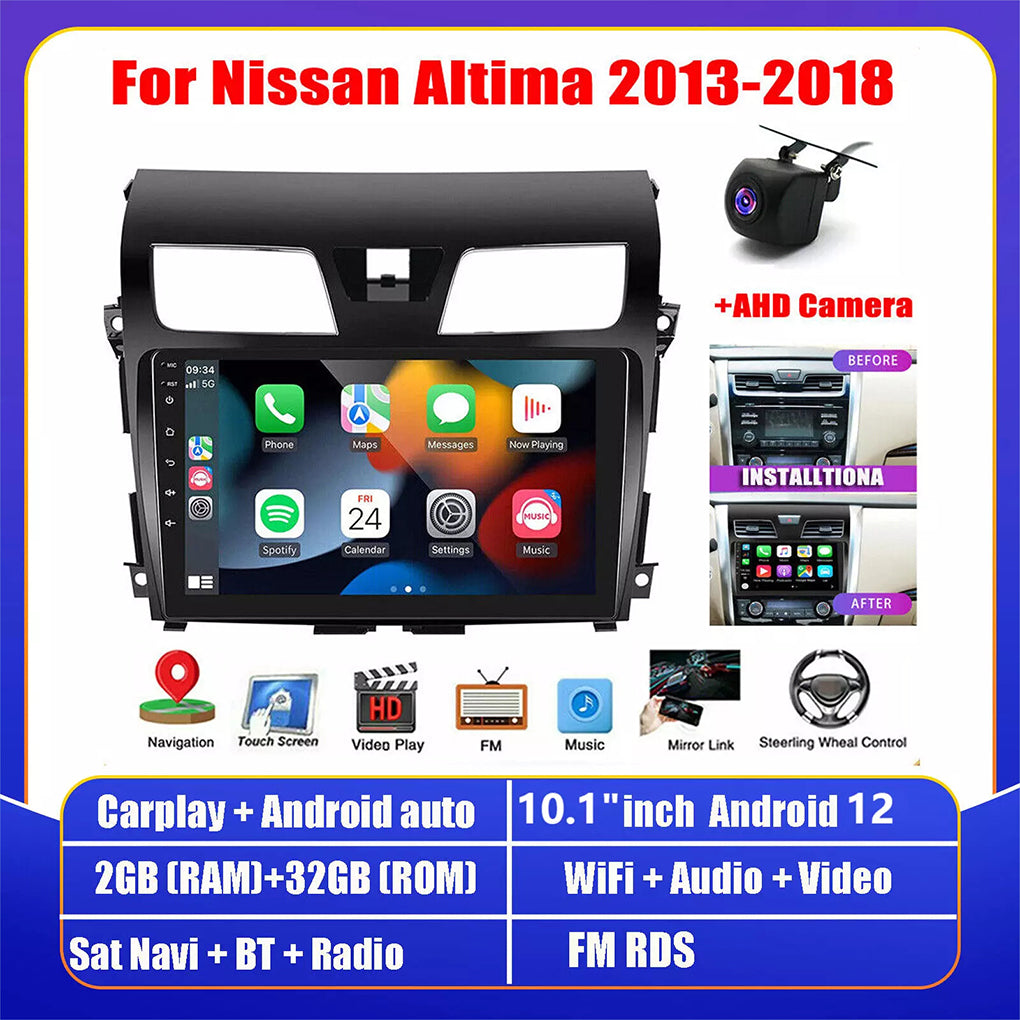 10.1" Car Stereo Radio for Nissan Altima 2013-2018 Apple Carplay 32G Android 14 Cars