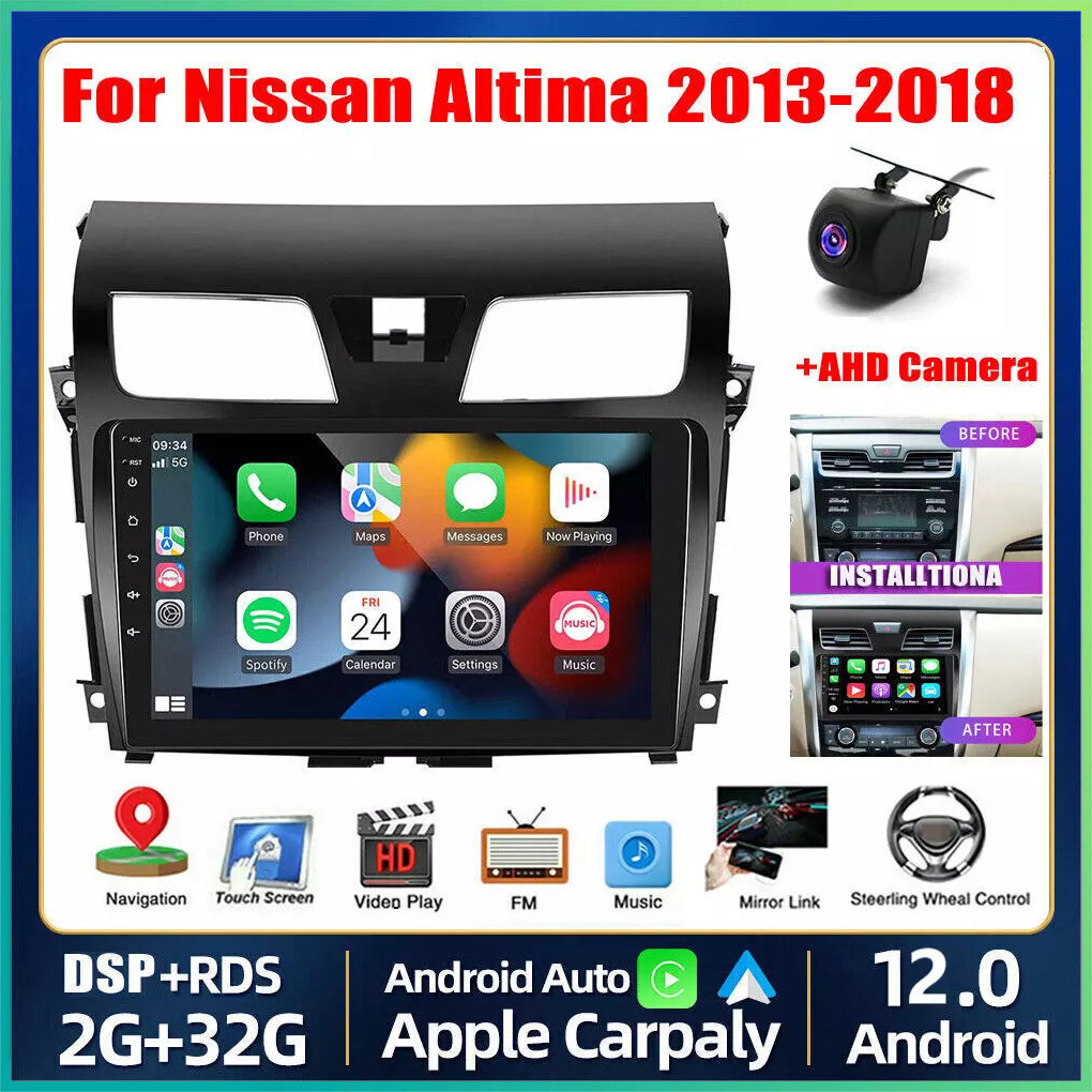 10.1" Car Stereo Radio for Nissan Altima 2013-2018 Apple Carplay 32G Android 14 Cars