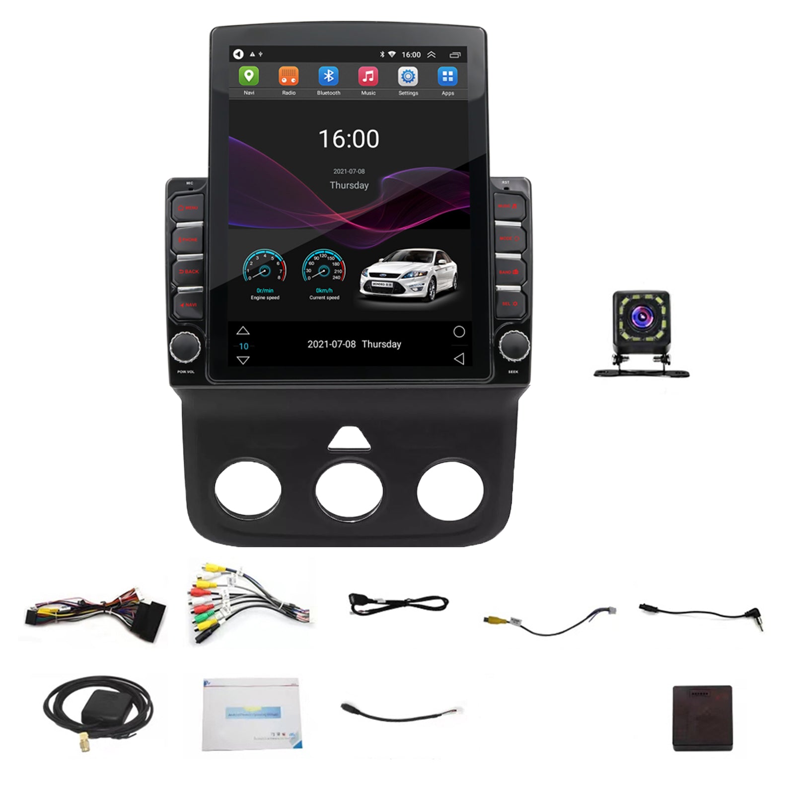 Car Stereo GPS Radio for Dodge Ram 1500 2500 3500 2013-2018 Android 14 Carplay