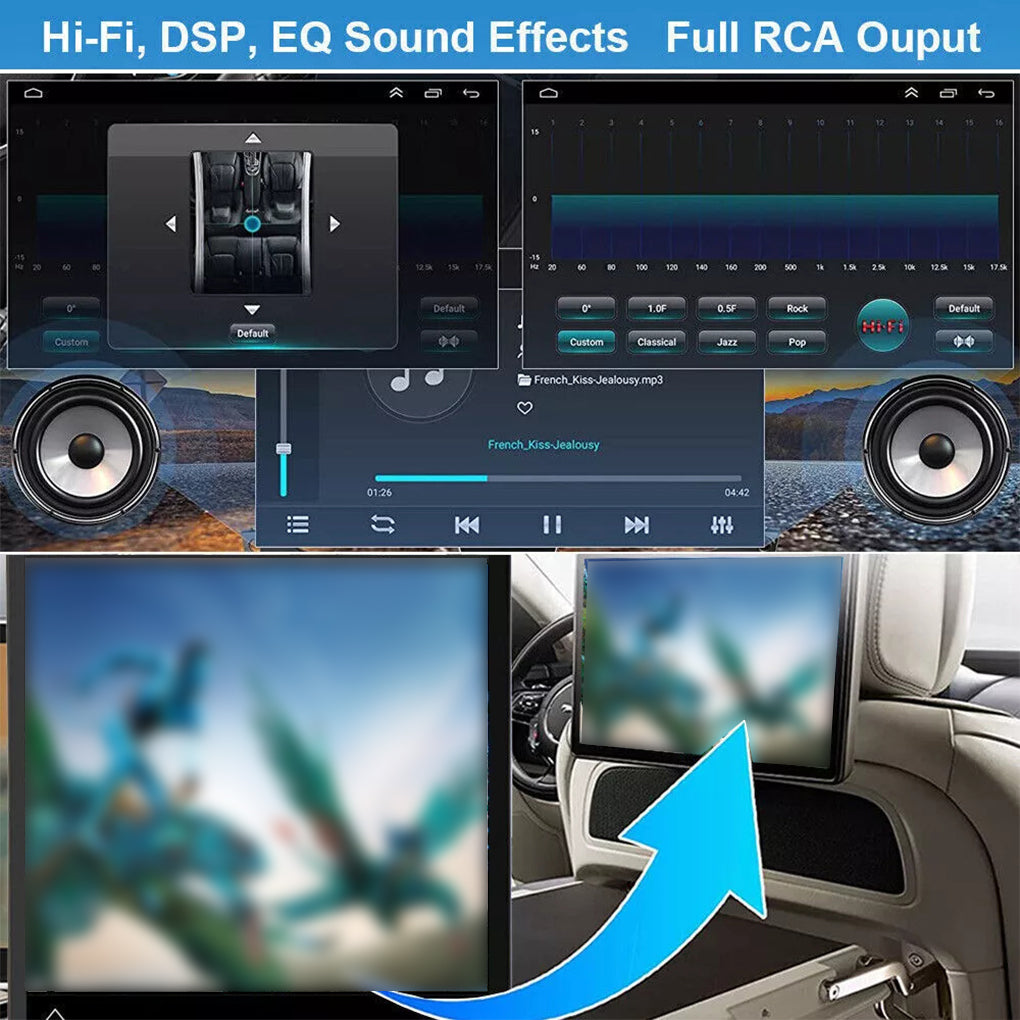 Car Stereo GPS Radio for Dodge Ram 1500 2500 3500 2013-2018 Android 14 Carplay