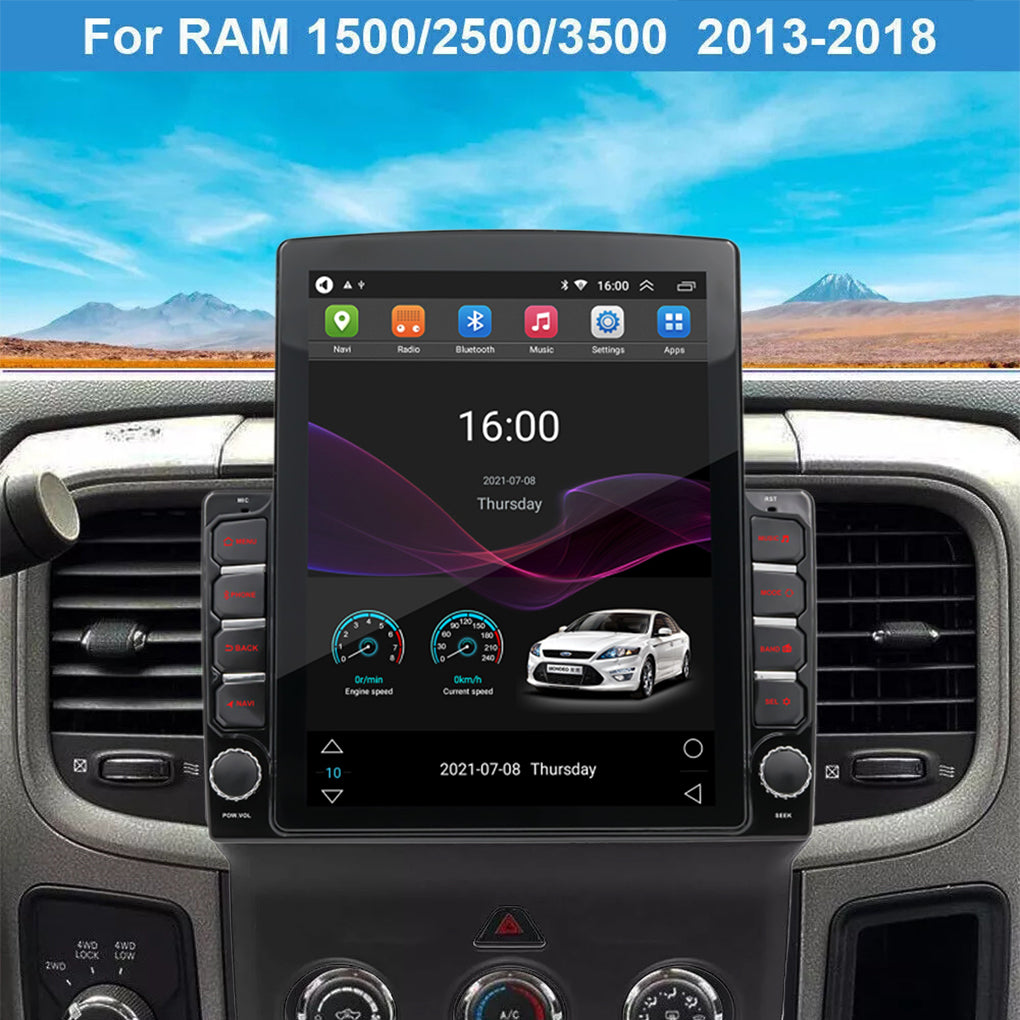 Car Stereo GPS Radio for Dodge Ram 1500 2500 3500 2013-2018 Android 14 Carplay