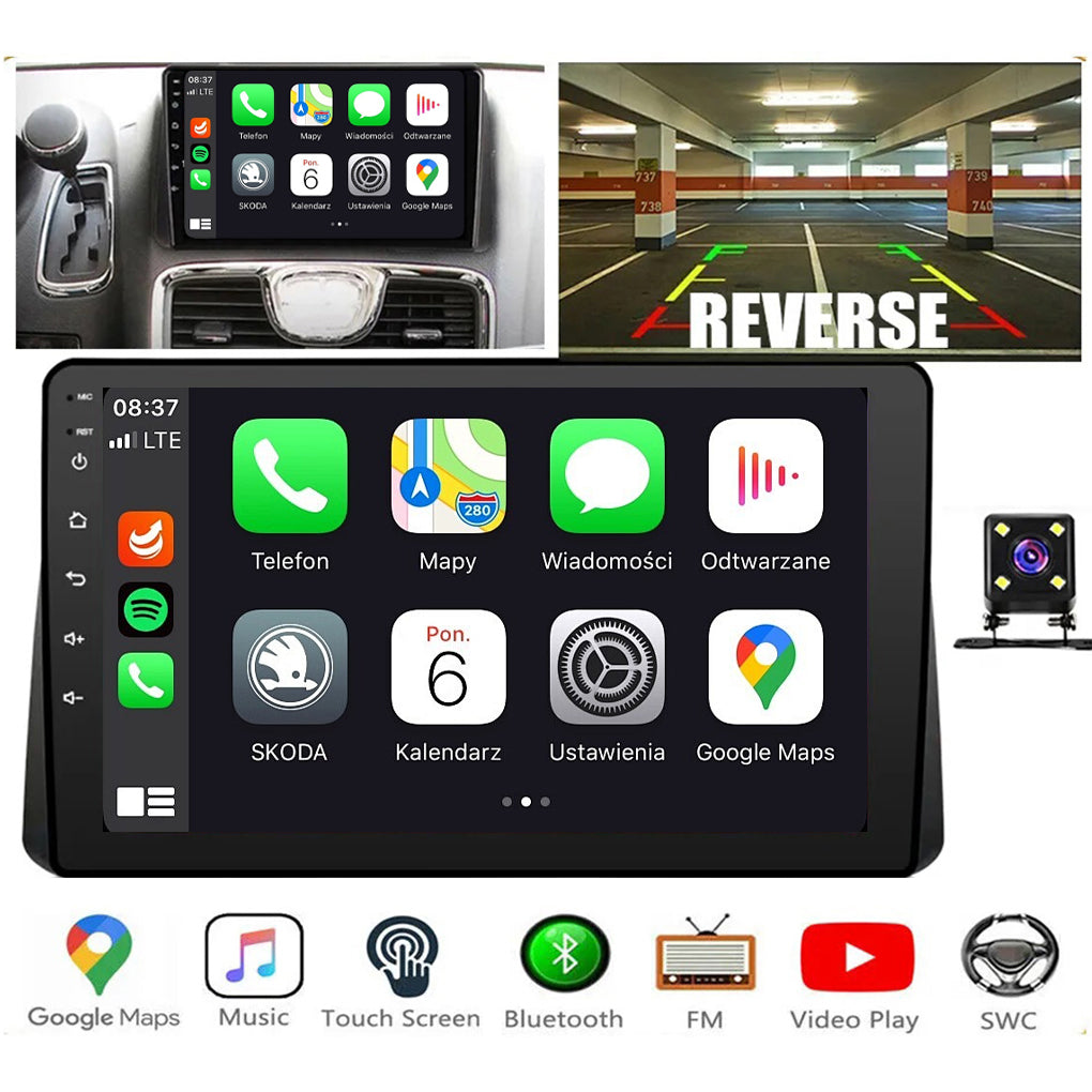 Android 14 Apple Carplay Car Stereo Radio GPS for Dodge Grand Caravan 2011-2020
