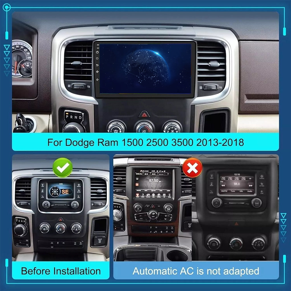 Android 14 2+64G Car Stereo Radio for Dodge Ram 1500 2500 3500 Carplay 2013-2018