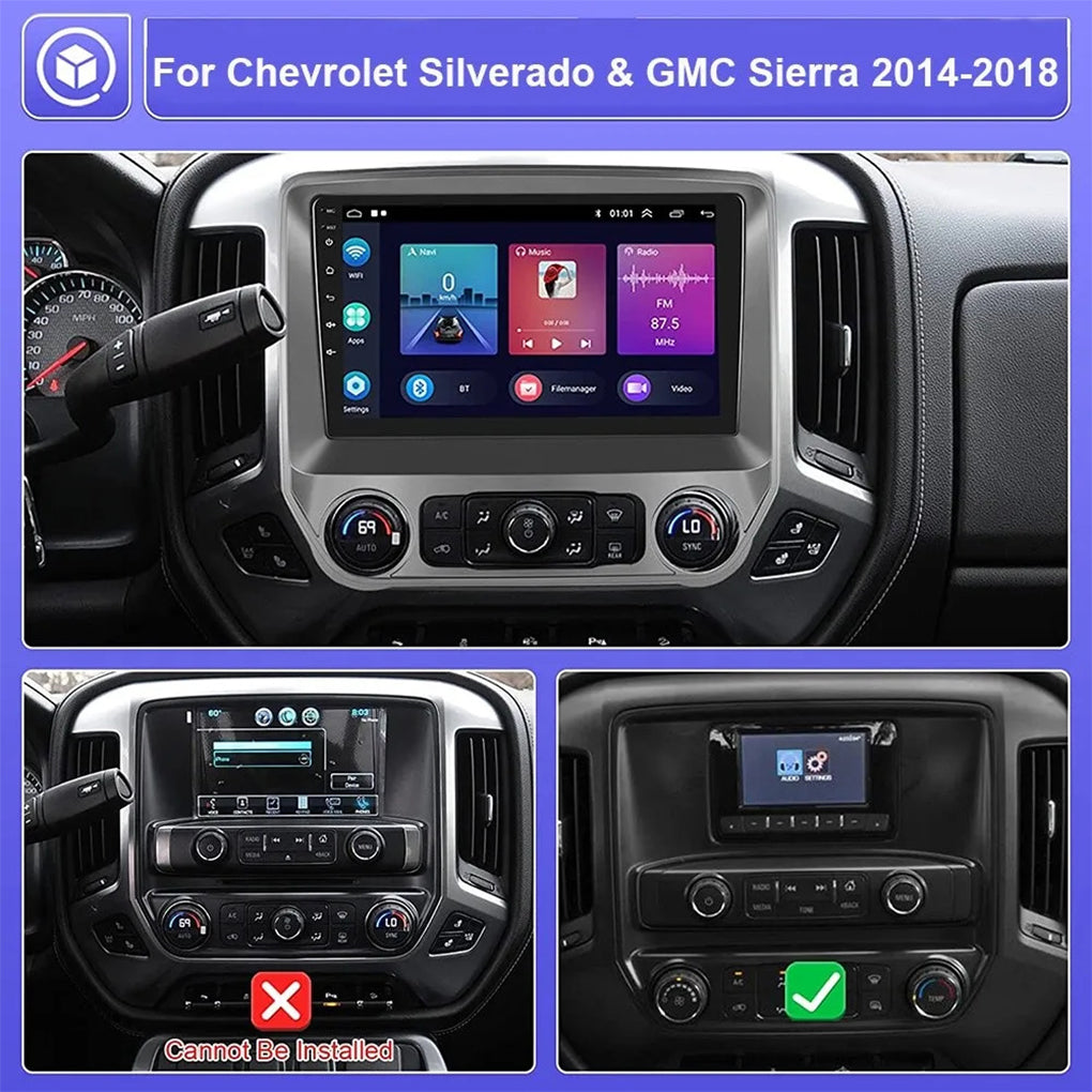 Suitable for Chevrolet Silverado GMC Sierra2014-2018 10.1" Android 14 Reversing Image Integrated Car Radio