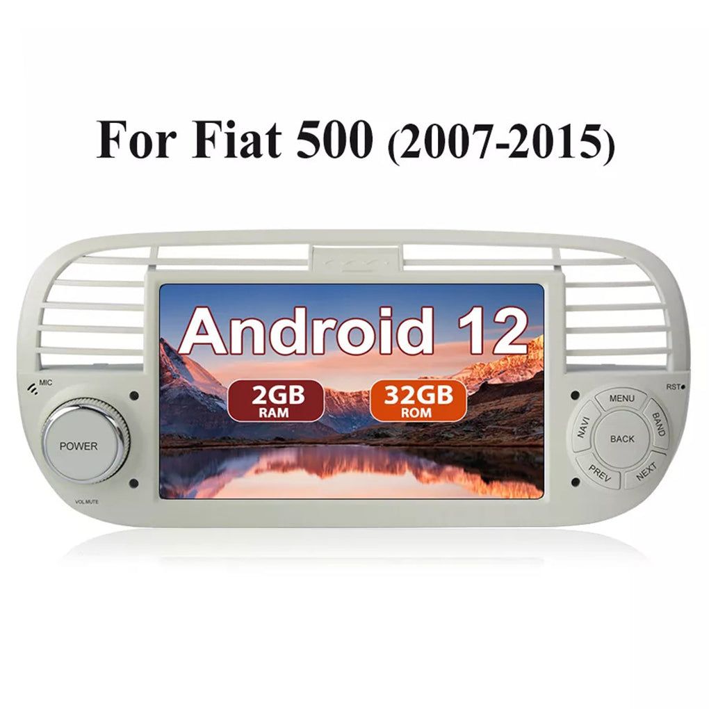 Applicable to 10~15 Fiat 500 car central control carplay HD reversing image car GPS navigation car car radio