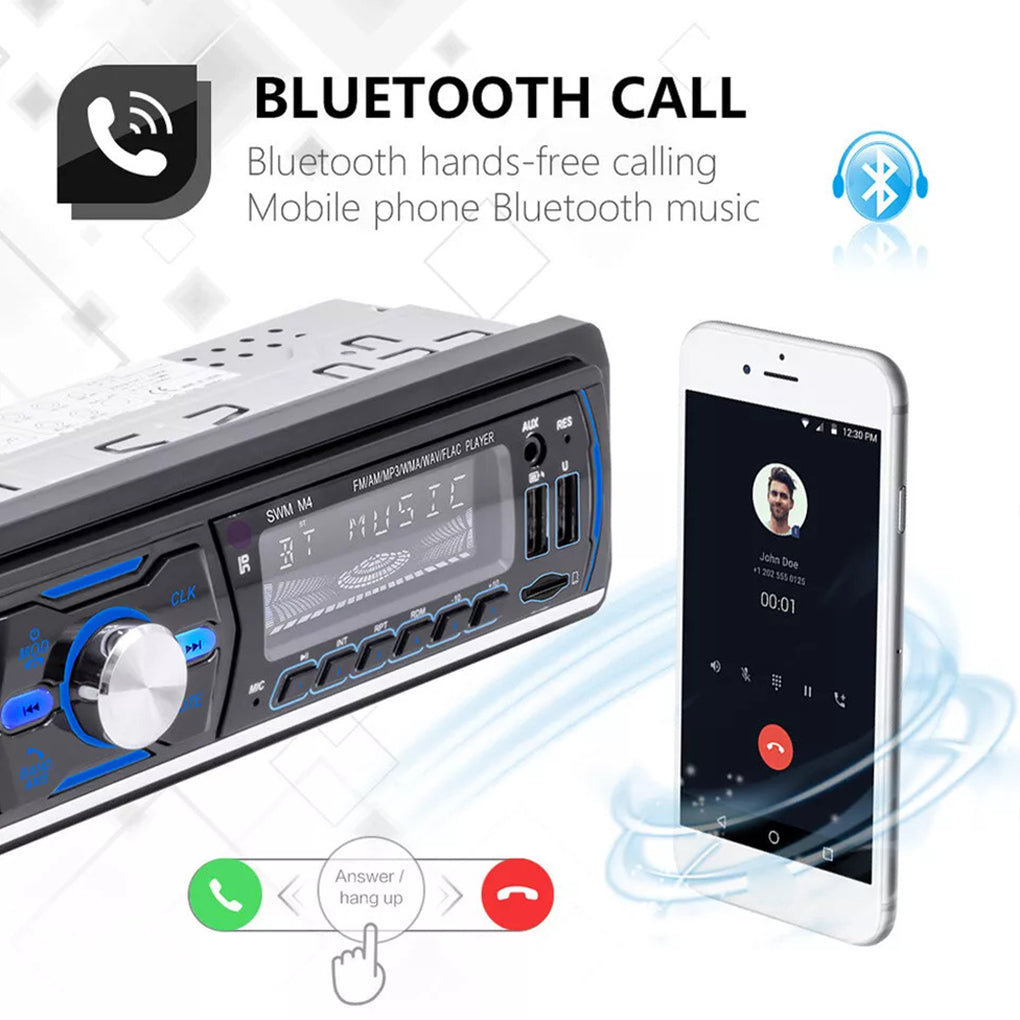 DAB+ Single 1DIN RDS AM FM Car Stereo Radio Bluetooth MP3 Player USB TF BT AUX