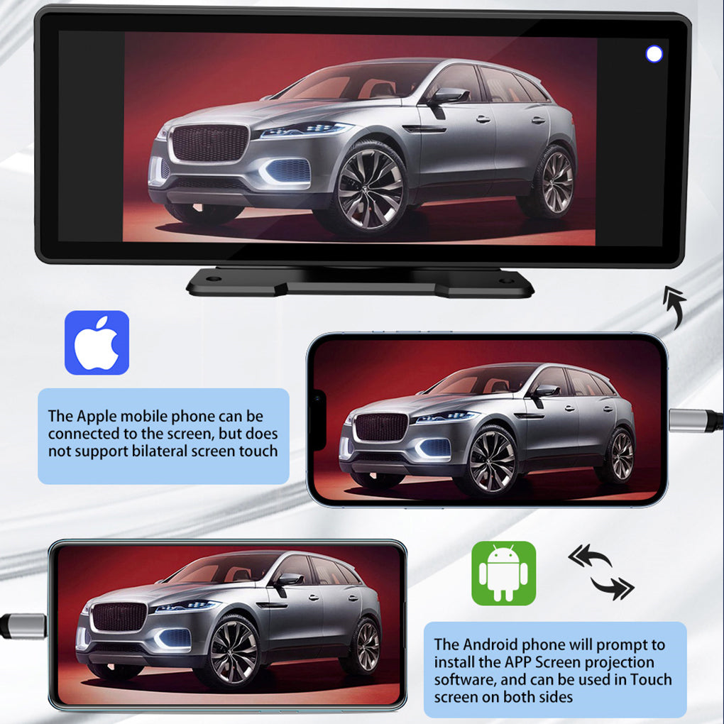 10.26 inch wireless carplay portable screen car MP5 navigation reversing interconnection car bluetooth player car radio B5303