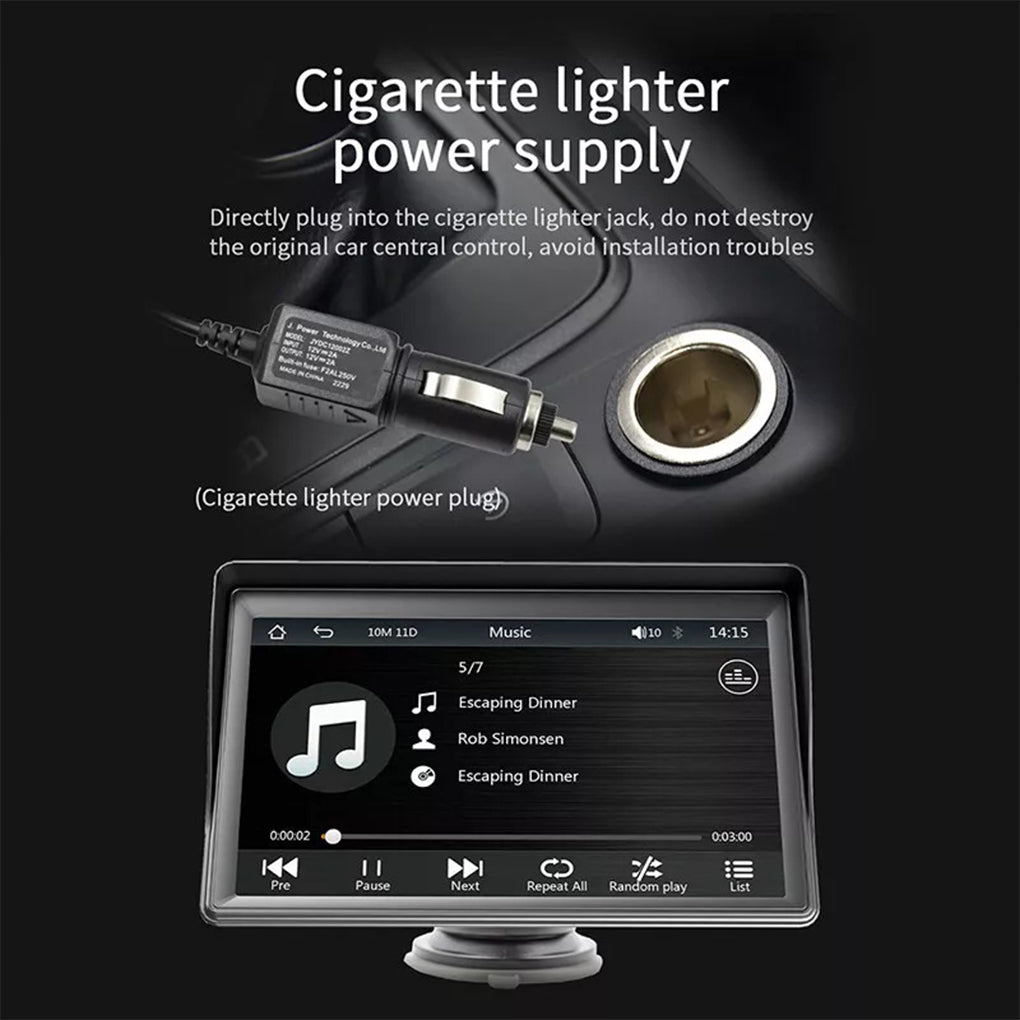 Single 1DIN 7" Flip Out Car Stereo BT CarPlay FM Radio Touch Screen MP5 Player