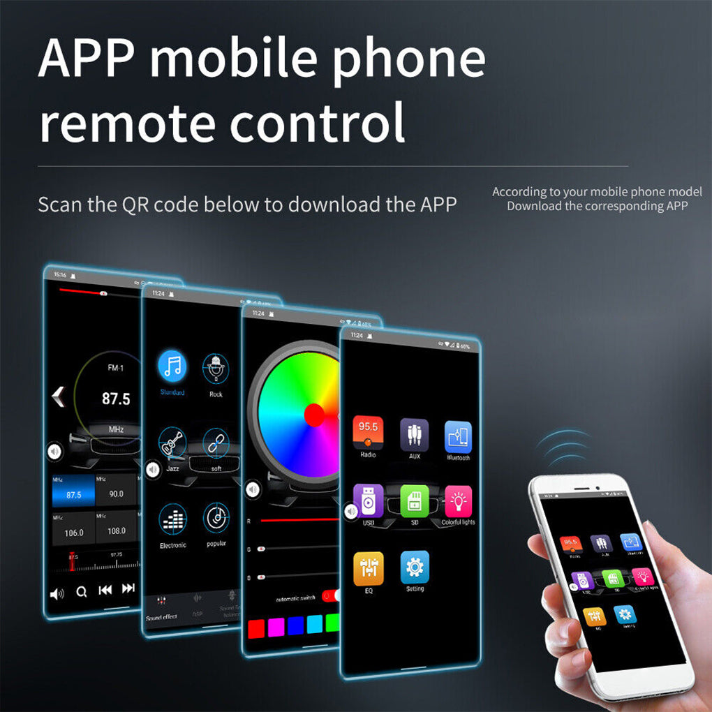 12V Car MP3 Player Bluetooth Hands-free FM Car Radio Colorful Light Audio Central Control Car Radio M11