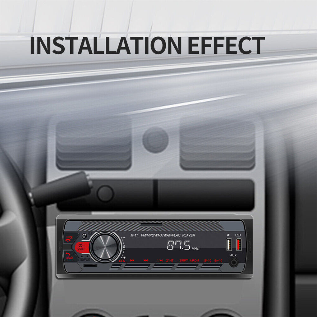 12V Car MP3 Player Bluetooth Hands-free FM Car Radio Colorful Light Audio Central Control Car Radio M11