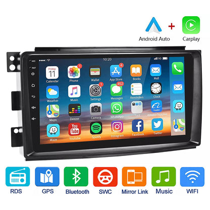 Suitable for Mercedes-Benz Smart W451 05-10 models modified Android 14, 9-inch large screen central control car navigation carplay car radio