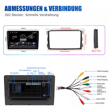 Suitable for Mercedes-Benz Smart W451 05-10 models modified Android 14, 9-inch large screen central control car navigation carplay car radio