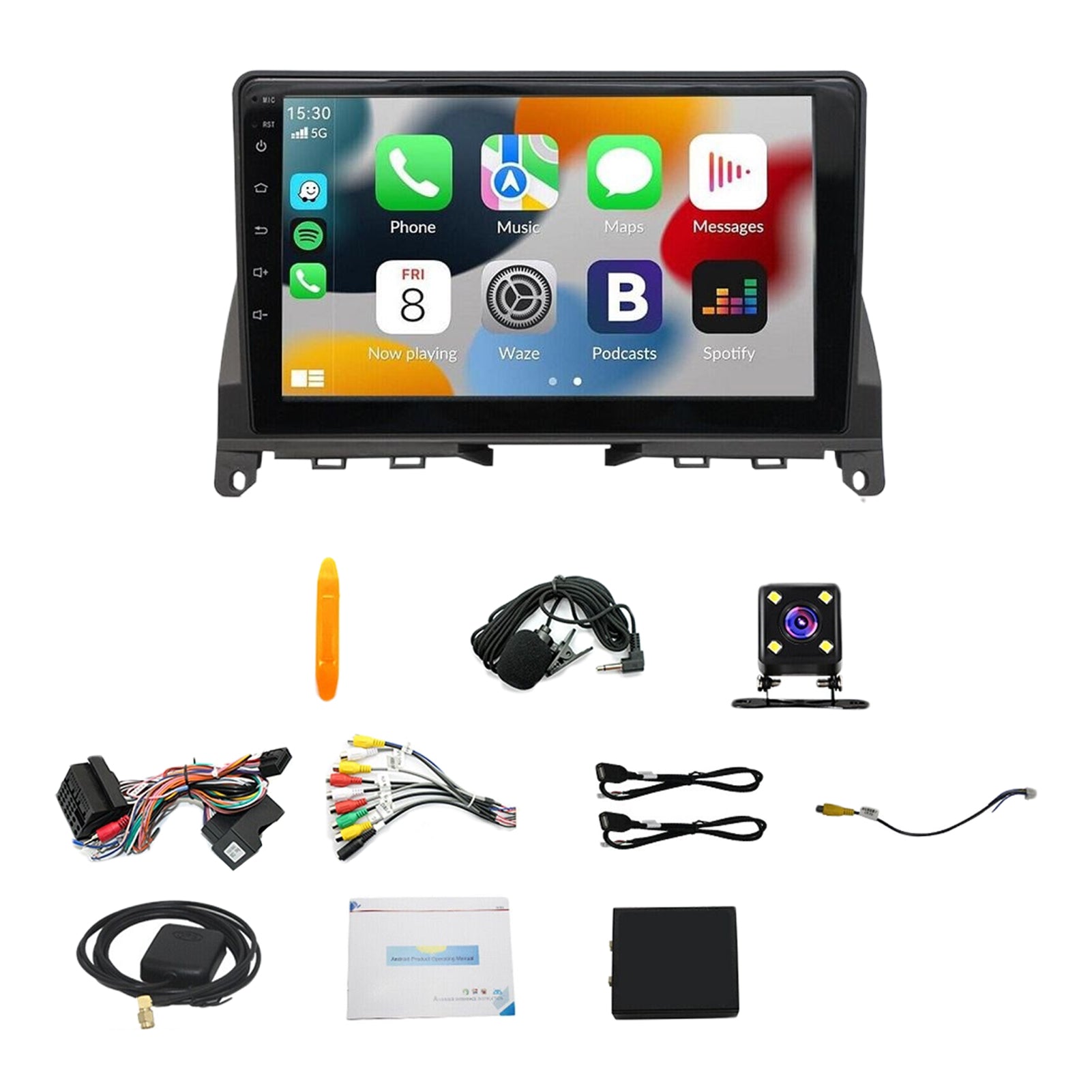 Suitable for 2006-2011 Mercedes-Benz C-Class W204 S204 9-inch Android 14 wifi reversing image integrated car radio