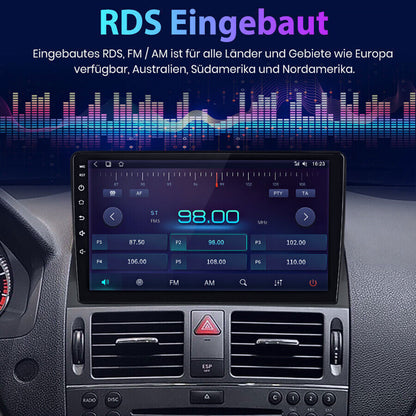Suitable for 2006-2011 Mercedes-Benz C-Class W204 S204 9-inch Android 14 wifi reversing image integrated car radio