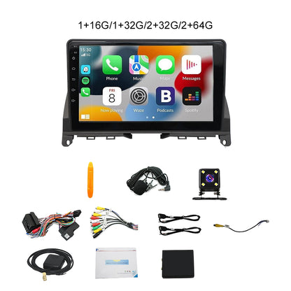 Suitable for 2006-2011 Mercedes-Benz C-Class W204 S204 9-inch Android 14 wifi reversing image integrated car radio