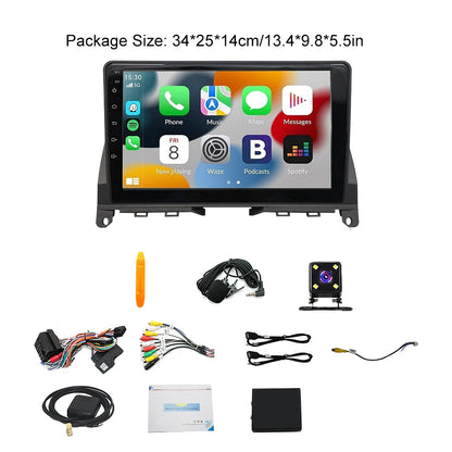 Suitable for 2006-2011 Mercedes-Benz C-Class W204 S204 9-inch Android 14 wifi reversing image integrated car radio