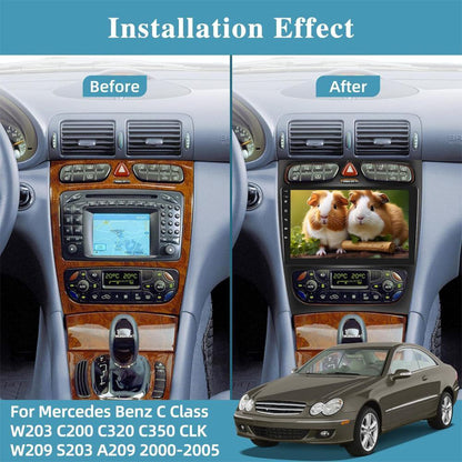 Suitable for 9-inch Mercedes-Benz C-Class/CLK00-03 Android 14 large screen car Android 14 car radio