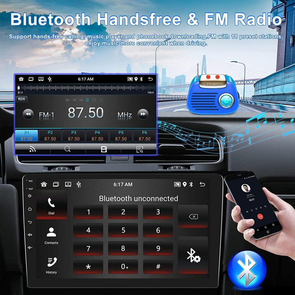 Suitable for Mercedes-Benz SMART ForTwo Cabrio/Coupe 451 large screen 9 inches 10-15 models Android 14 car radio with MIC