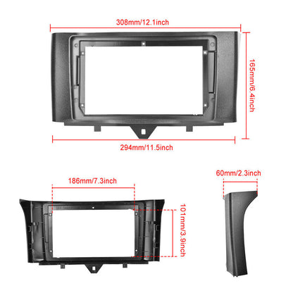 Suitable for Mercedes-Benz SMART ForTwo Cabrio/Coupe 451 large screen 9 inches 10-15 models Android 14 car radio with MIC