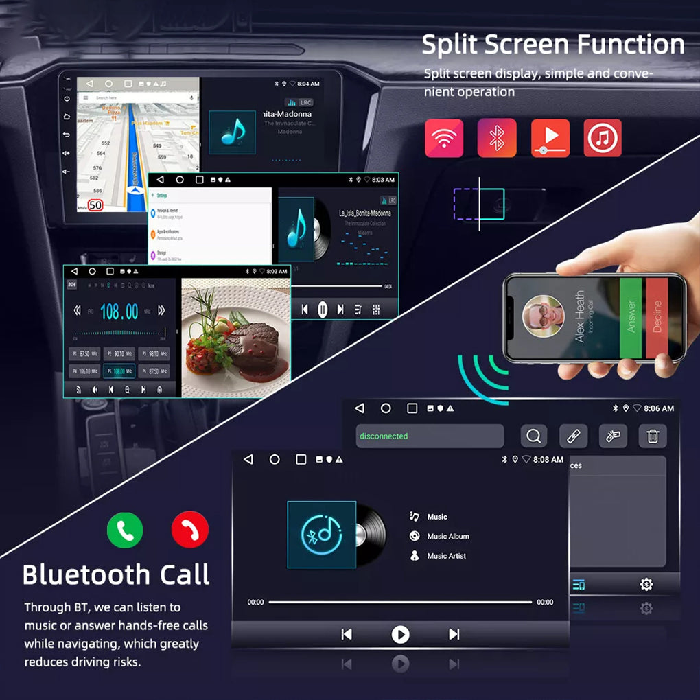 Suitable for Chevrolet Silverado GMC Sierra2014-2018 10.1" Android 14 Reversing Image Integrated Car Radio