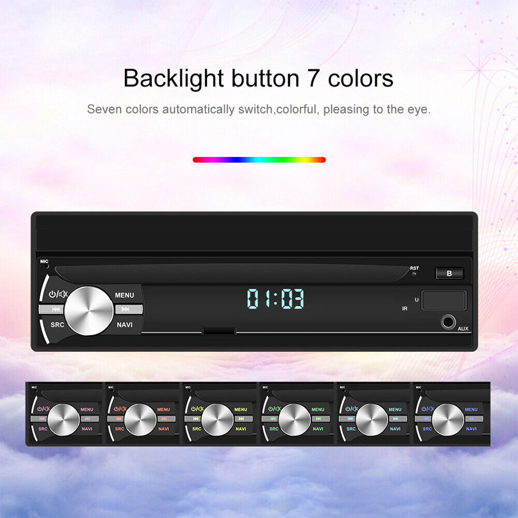 Manual retractable Android 14 7-inch car MP5 card player Bluetooth call reversing priority with MP3 car radio