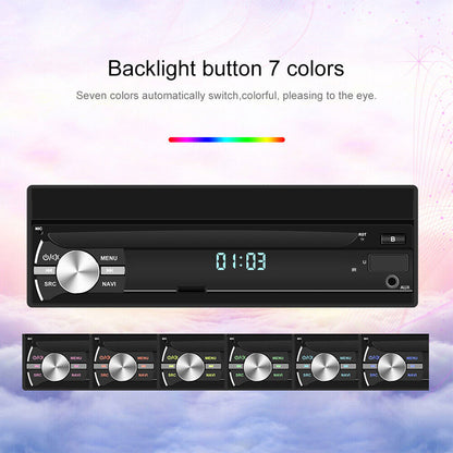 Manual retractable Android 14 7-inch car MP5 card player Bluetooth call reversing priority with MP3 car radio