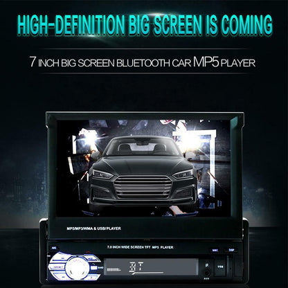 1DIN Car Radio with 7" Touchscreen Screen Bluetooth USB SD MP5 Player Radio